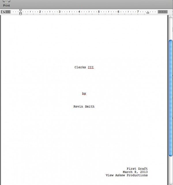 ‘Clerks III’ First Draft Completed