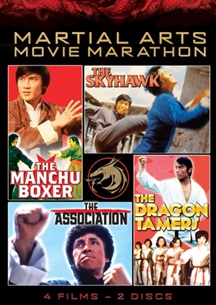 Shout! Factory Martial Arts Marathon DVD: ‘The Skyhawk,’ ‘The Dragon Tamers,’ ‘The Association’ and ‘The Manchu Boxer’ Review