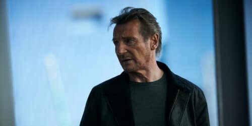 Liam Neeson as Travis Block in Blacklight.